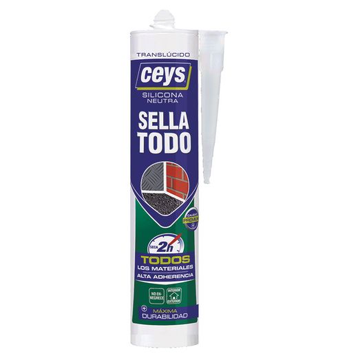 Silicona Sellatodo Neutra. 280 Ml. Trans