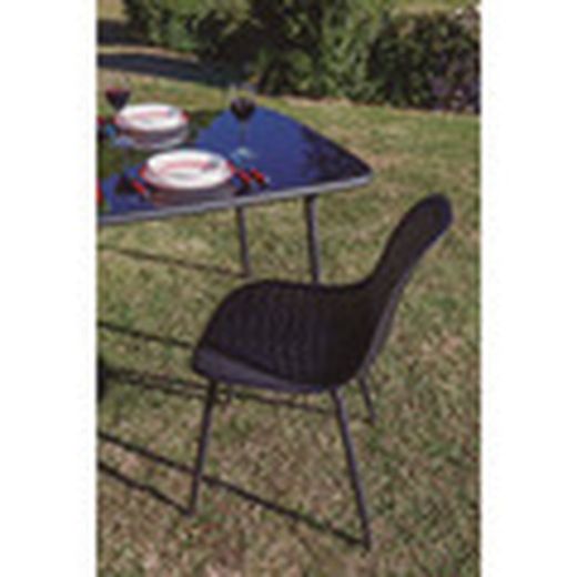 Conjunto De 4 Sillas De Resina Y Acero Modelo Dublin