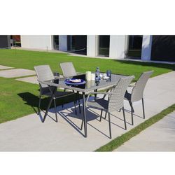 Silla Ratán Sintético. Modelo Habana. Silla con brazos. 67x56xh.90 cm.