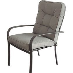 Sillón Acero con Cojín Spun Poliéster. 6 Ud