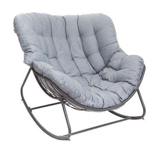 Sillón Balancín De Acero Y Poliester Modelo Paopao