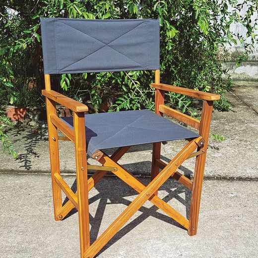 2 Sillones de Director en Madera Acacia.