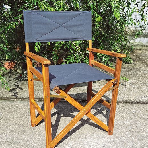 2 Sillones de Director en Madera Acacia.