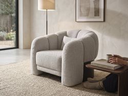 SILLON POLIESTER CREMA