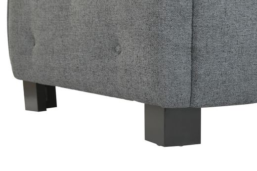 SOFA POLIESTER MADERA MODULAR GRIS
