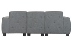 SOFA POLIESTER MADERA MODULAR GRIS