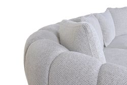 SOFA POLIESTER MDF CREMA