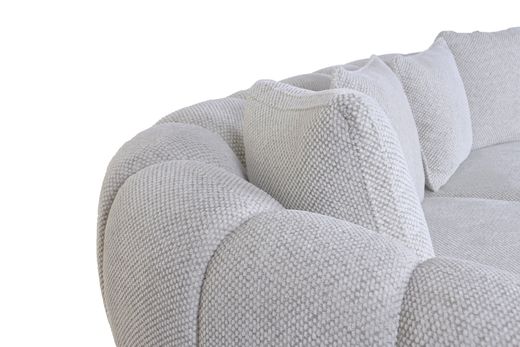 SOFA POLIESTER MDF CREMA