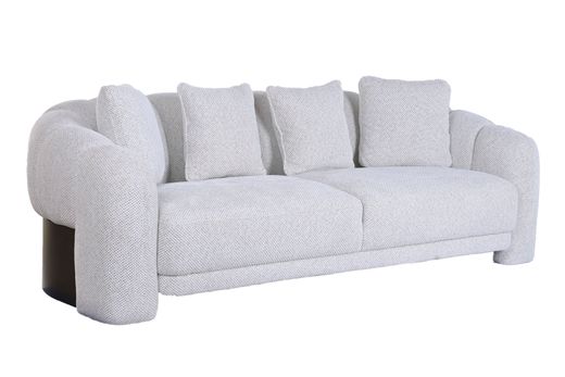 SOFA POLIESTER MDF CREMA