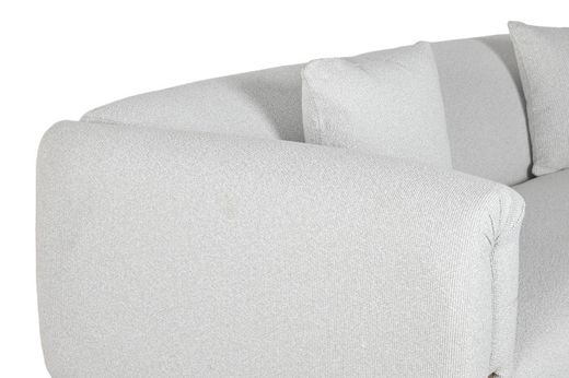 SOFA POLIESTER MDF GRIS