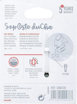 Soporte Ducha Cromado