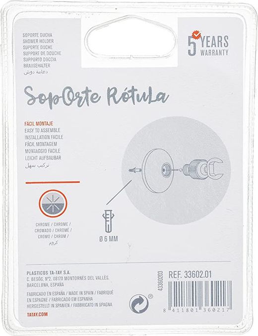 Soporte Ducha Rotula