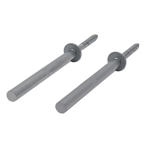 Soporte Oculto Estante 2u 12mm Plata Mat