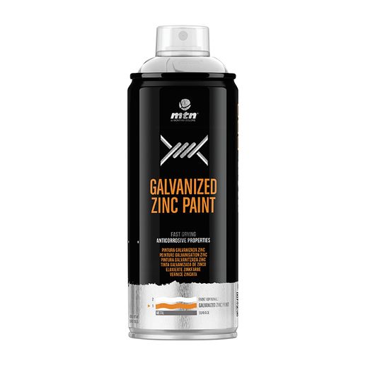 Spray Pintura Plata Galv. Zinc Br 400 Ml