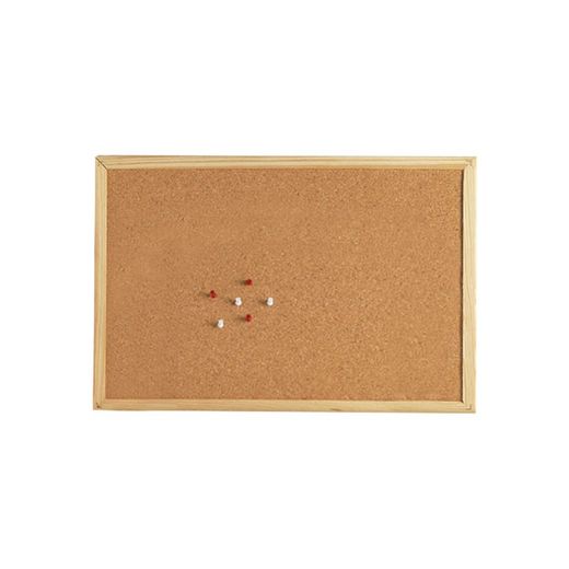 Tablero Corcho 90x60cm Con Marco De Madera