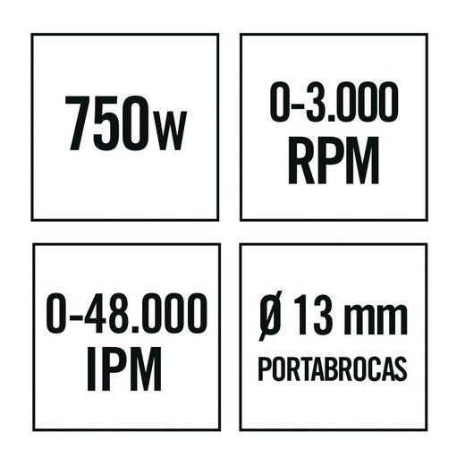 Taladro Electrico Tr750 Nm 750w