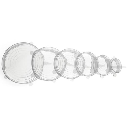 Tapas Silicona Elasticas 6 Unidades