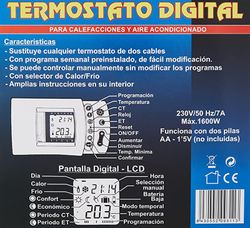 Termostato Digital Programable