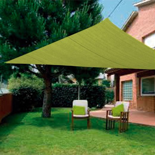 Toldo Vela Imperm. 5x5x5m. Vde.Clr