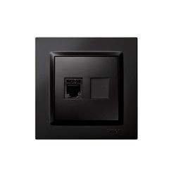 Toma Teléfono Negro Simon 10