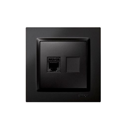 Toma Teléfono Negro Simon 10