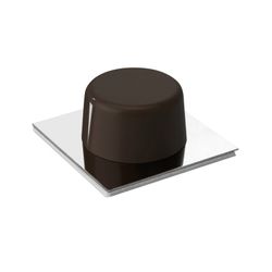 Tope Adhes.Marron Base Inox. Bl. 2 Unidades