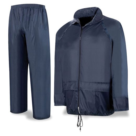 Traje De Agua Poliester/Pvc C/Azul T/L