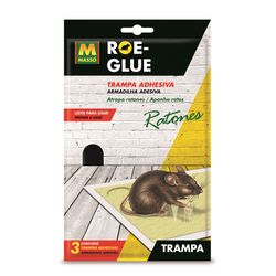 Trampa Adhes. Ratones Roe-Glue (3 Uds.)