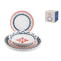 Vajilla Porcelana 18 Pzas. Zephyra