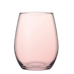 Vaso Cristal Amber 350cc. 6 Unidades Rosa