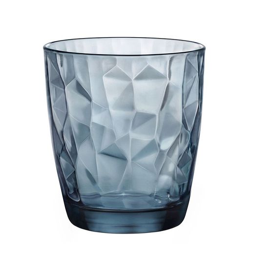 Vasos Vidrio Diamond Azul 30,5cl 6 Unidades