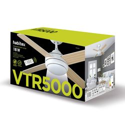 Ventilador De Techo Con Luz Habitex Vtr-5000