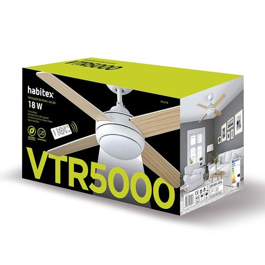 Ventilador De Techo Con Luz Habitex Vtr-5000