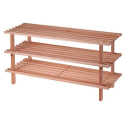 Zapatero Madera 3 Alturas 77x26x40 Cm