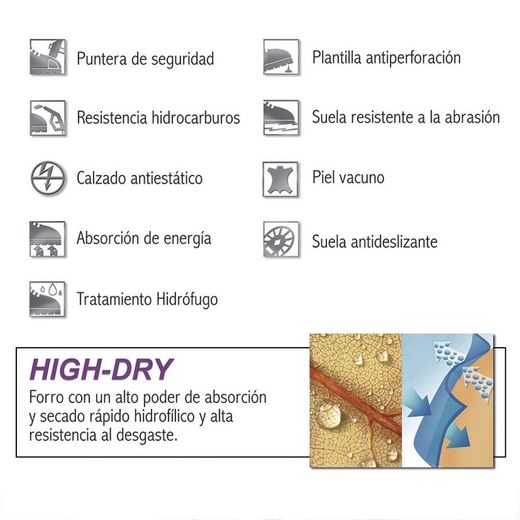 Zapato Seguridad Cordones Poniente Nº43